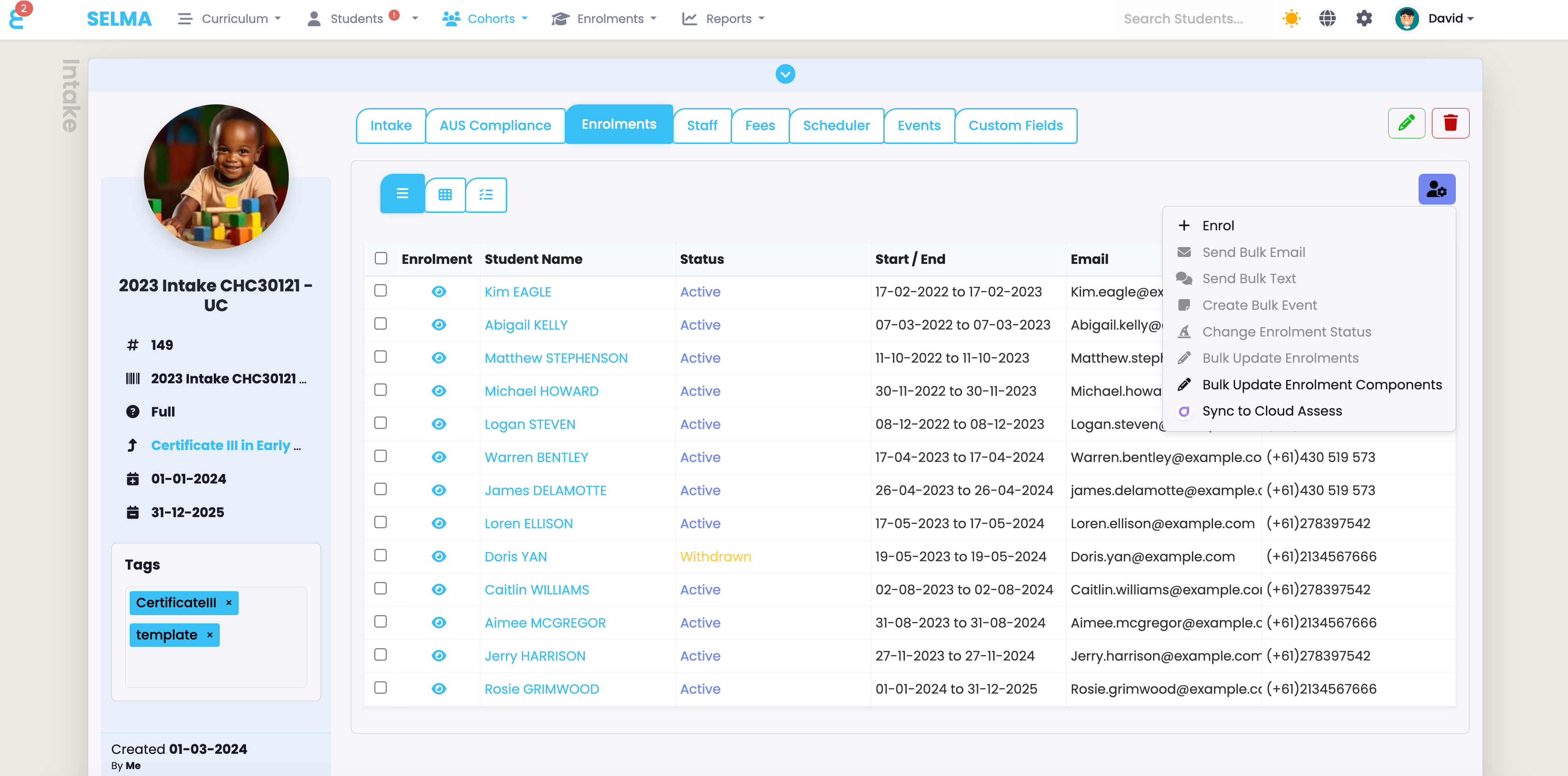 Synchronizing intakes with Cloud Assess