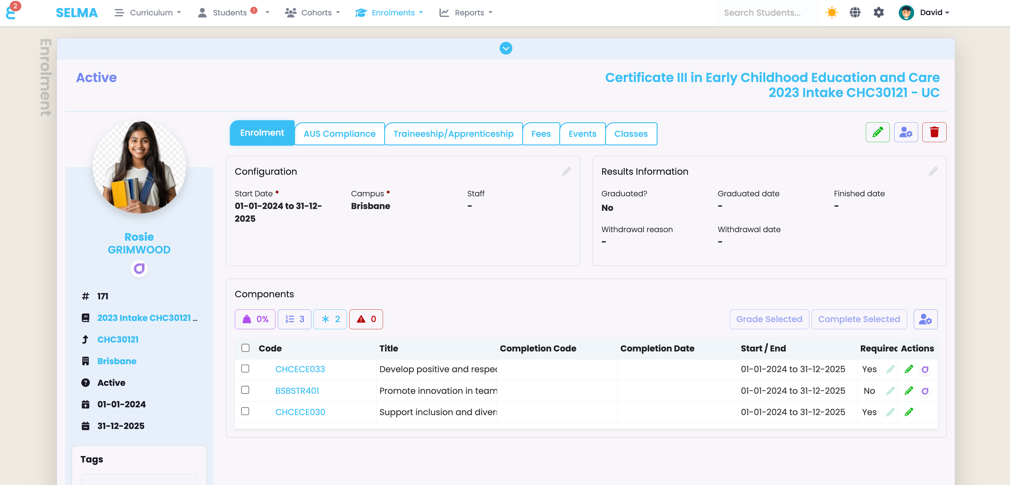 Linked enrollments