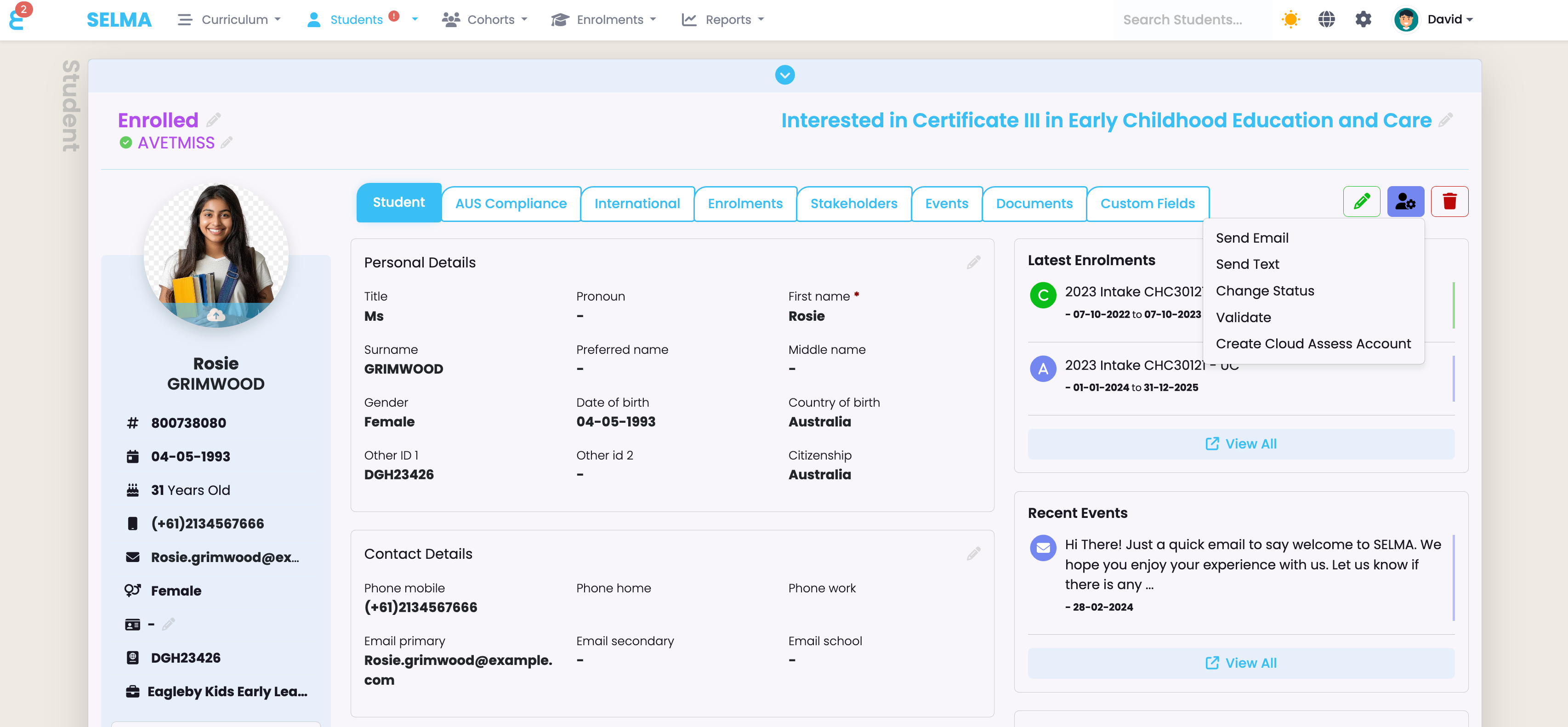 Creating a Cloud Assess user